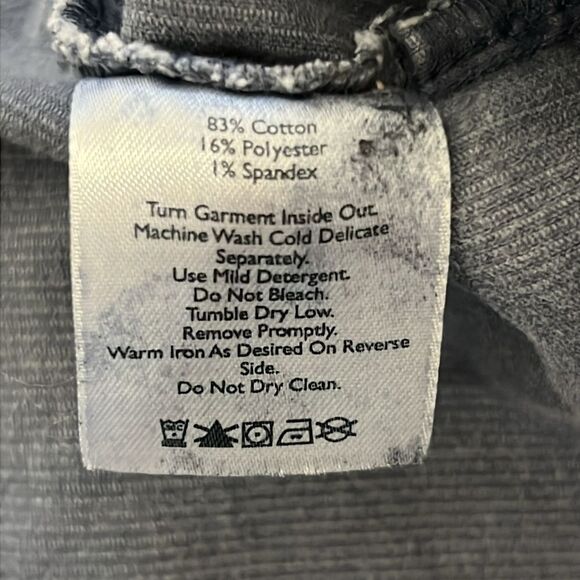 Eddie Bauer Grey Corduroy Utility Jacket Retro Academia Western Size LARGE - Picture 12 of 12